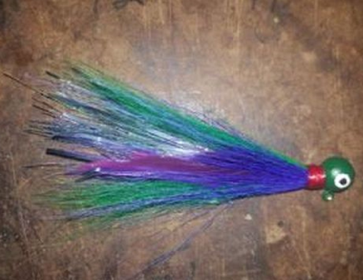 1/2 oz Green UV Gumball Jig Size 3/0