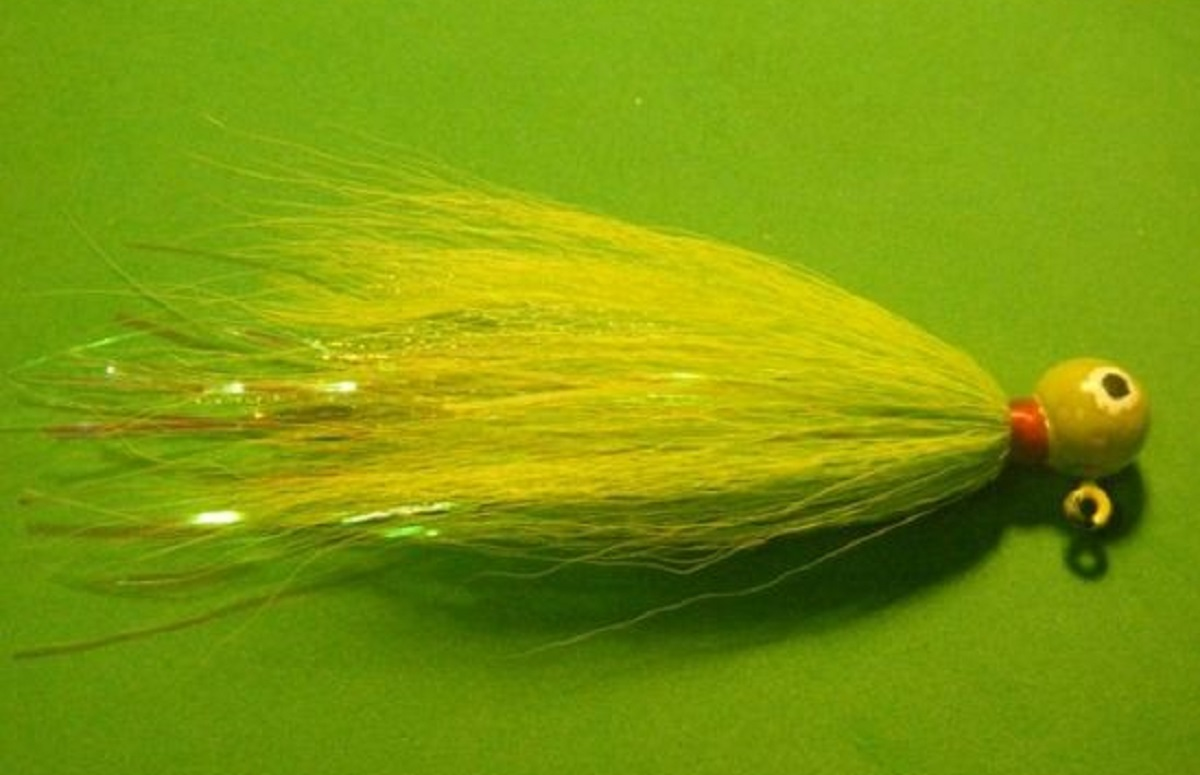 1/2 oz Hot Yellow UV Gumball Jig Size 3/0