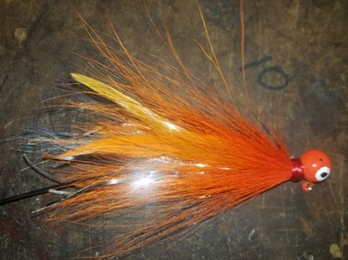 1/2 oz Orange UV Gumball Jig Size 3/0