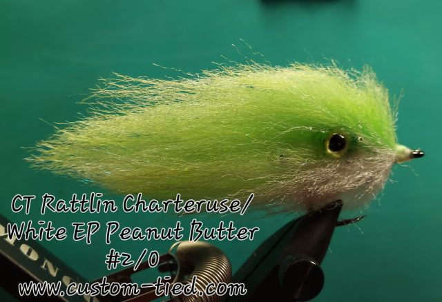 CT Rattlin Chartreuse/White EP Peanut Butter Size 2/0