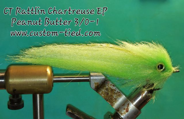 CT Rattlin Chartreuse/White EP Peanut Butter Size 3/0