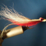 CT Red and White Clouser Size 2/0