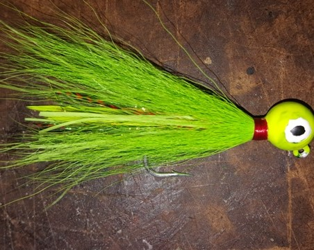 Chartreuse 5/8 oz Gumball Jig Size 1/0