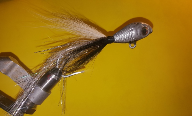 Chrome and Black Ultraminnow Size 2oz 8/0