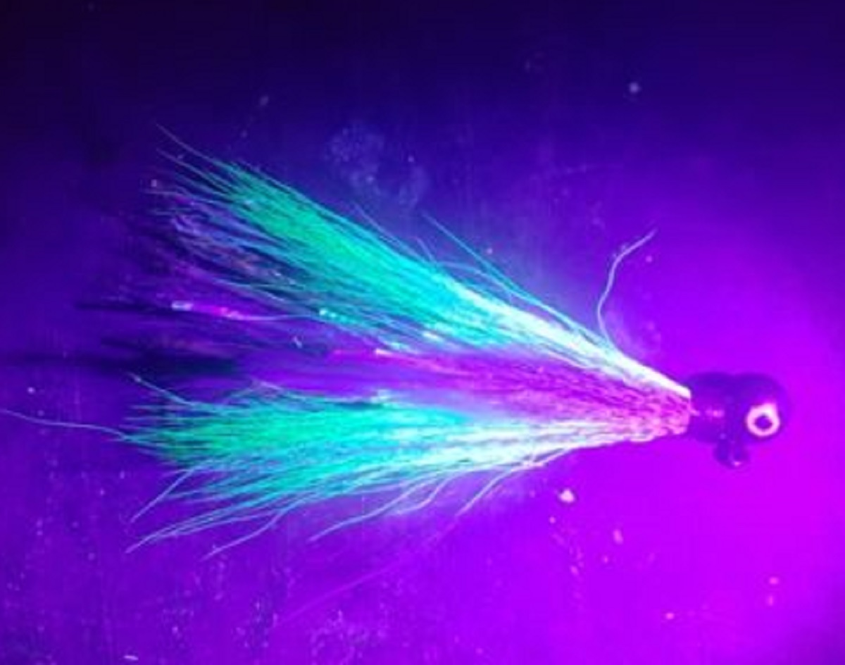 1/2 oz Green UV Gumball Jig Size 3/0 - Image 2