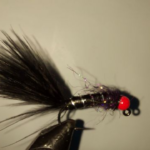 Hot Pink Head Black Ice Jig