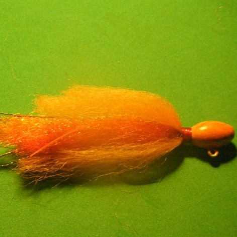 Hot Orange 1/2 oz Egg Head 2/0