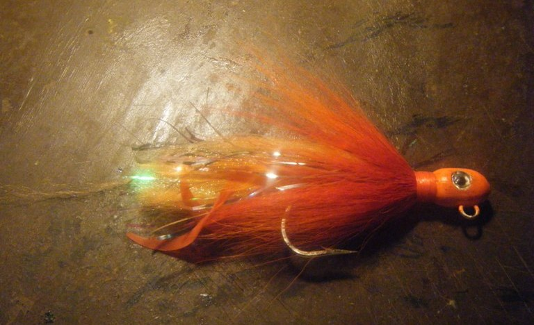 Hot Orange 2oz UV Bullet Head Size 9/0