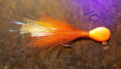 Hot Orange UV Flathead 1.5oz Size 7/0 - Image 2