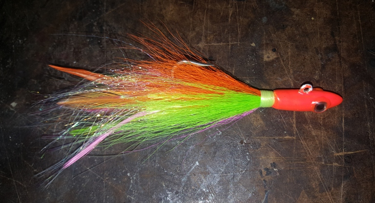 Hot Orange UV 2 oz Size 7/0 Spearhead