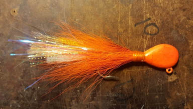 Hot Orange UV Flathead 1.5oz Size 7/0