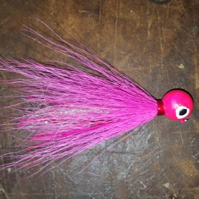 Hot Pink 5/8 oz Gumball Jig Size 1/0