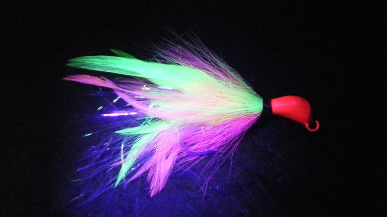 Hot Pink 2 oz UV Boxerhead Size 9/0 - Image 2