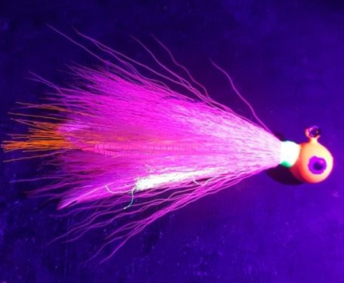 1/2 oz Hot Pink UV Gumball Jig Size 3/0 - Image 2