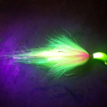 Hot Yellow 2 oz UV Boxerhead Size 9/0