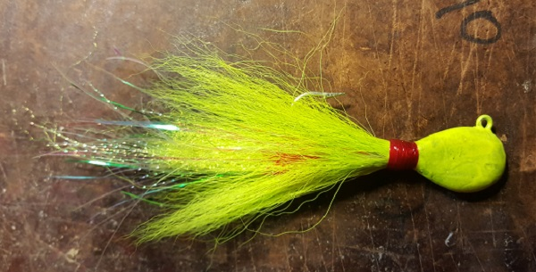 Hot Yellow UV Flathead 1.5oz Size 7/0