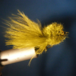 Olive Marabou Tad Pole Size 4