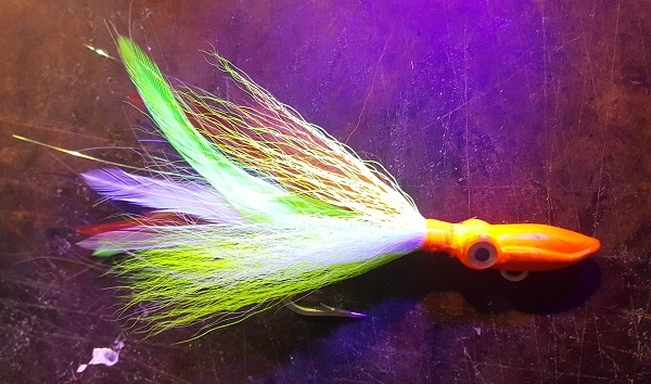 Orange Squid 2oz size 8/0