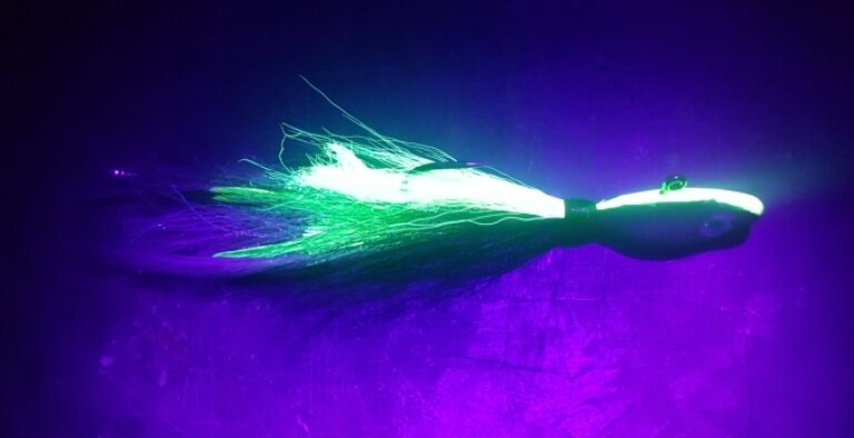 Hot Yellow Fishhead UV Fishhead Size 2 oz 7/0 - Image 2